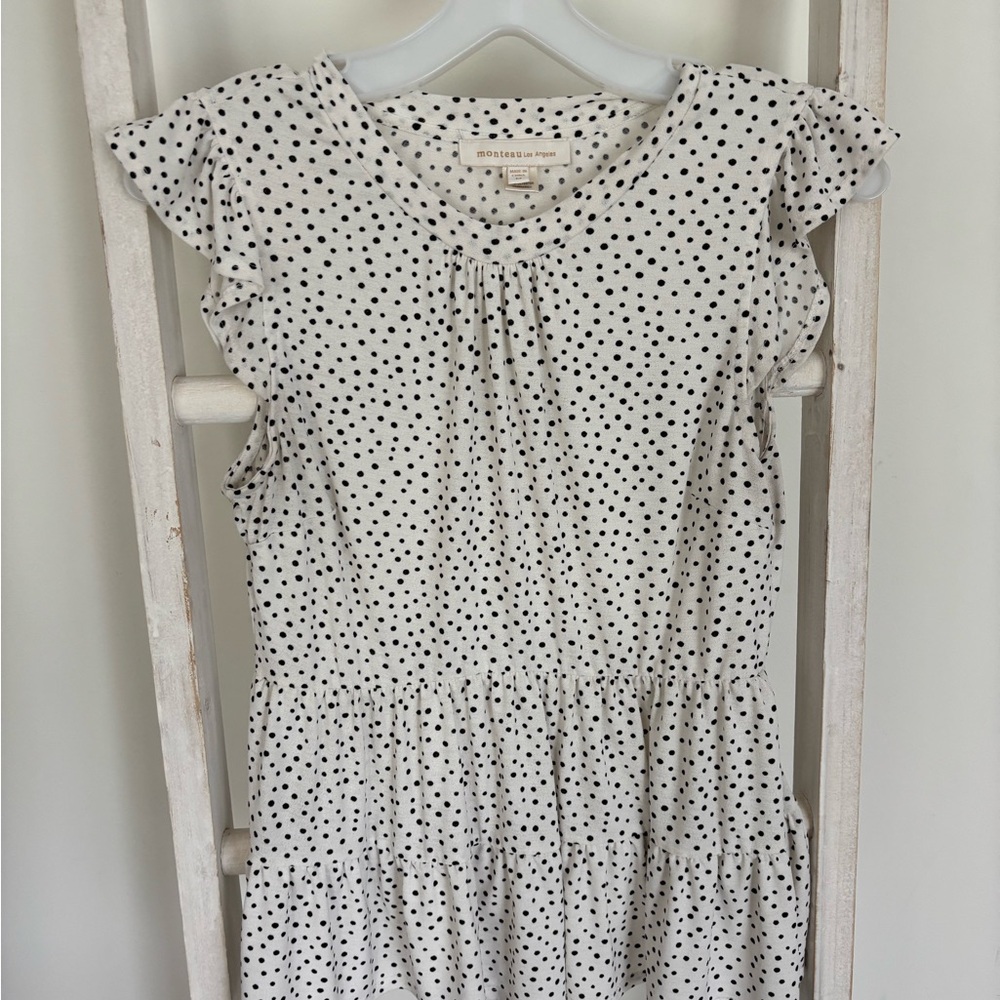 Polka Dot Peplum Tank Top